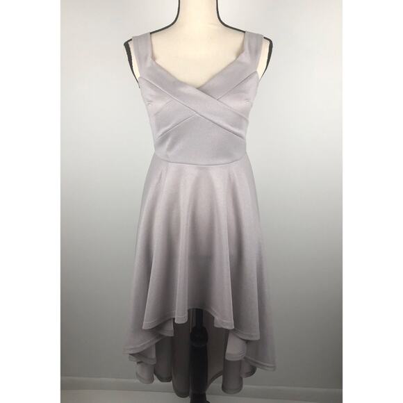 High Low Gray Dress by Winsor Size Medium - Picture 1 of 8
